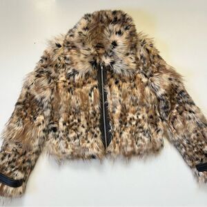 Majorelle Revolve Kaelyn Coat in Snow Leopard XS